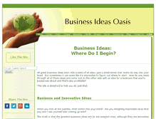 Tablet Screenshot of businessideasoasis.com